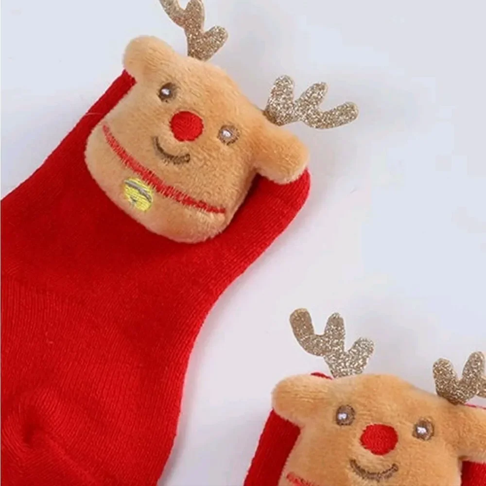 Reindeer Baby Socks